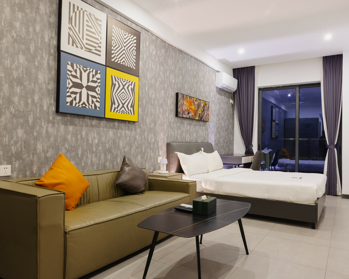 1 Bed Big Studio Block View